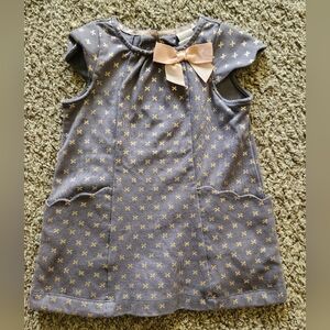 Catherine Malandrino girls gray & gold dress, size 3T